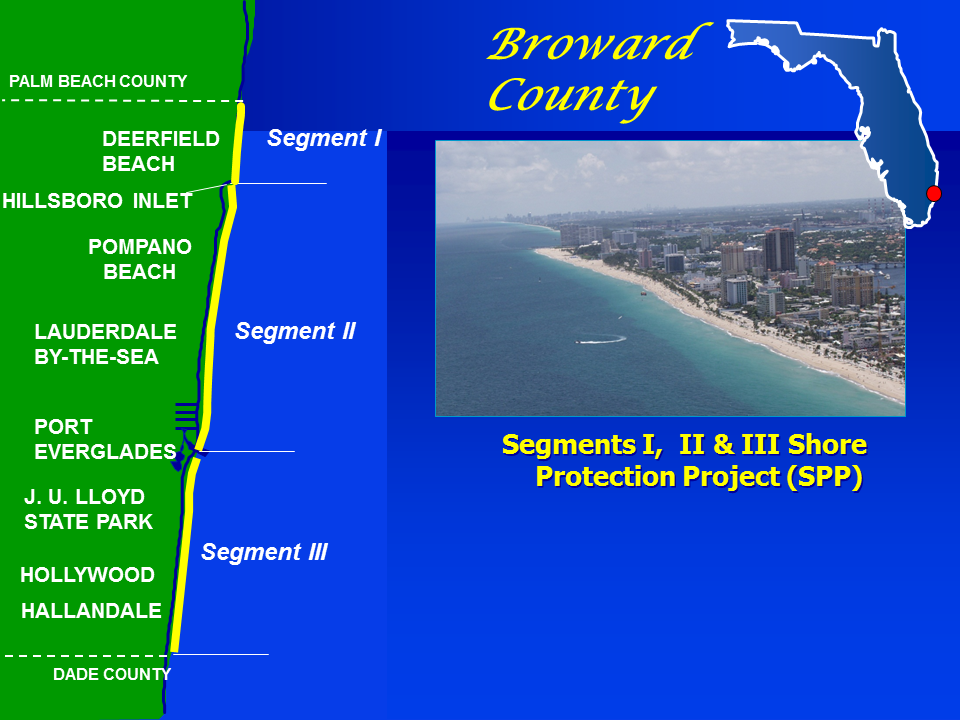 Broward County -Broward County is located on the lower Atlantic Coast of Florida about 30 miles north of Miami. Broward County -Broward County is located on the lower Atlantic Coast of Florida about 30 miles north of Miami.